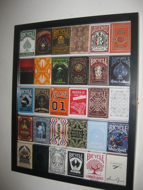 vasta's Playing Card Display Cases - UnitedCardists.com - The forum for Cardistry, Magic, Custom Decks and All Things Playing Cards. Collection Displays, Custom Decks, Card Display, Display Cases, Card Collection, Playing Card, Cthulhu, Display Cards, Displaying Collections