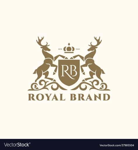 Deer Design Logo, Heraldic Logo, Deer Vector, Law Logo, Logo Design Template, Business Names, Design Template, High Res, Png Images