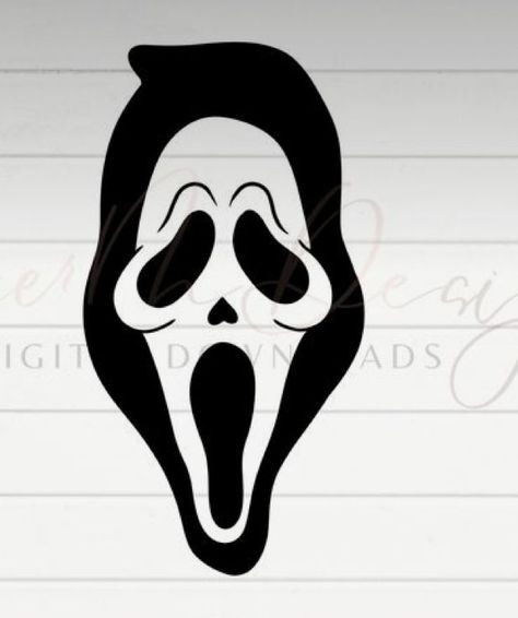 How To Draw Scream Mask Step By Step, Gost Face Drawings, Ghost Face Doodle, Ghost Face Drawing Scream, Scary Movie Dibujo, Horror Movie Drawings Easy, Ghost Face Outline, Ghostface Desenho, Scream Mask Drawing