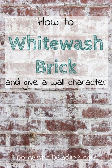 Whitewash Brick Fireplace, How To Whitewash Brick, Whitewash Brick, Diy Brick Wall, White Wash Brick Fireplace, Brick Fireplace Wall, How To Whitewash, White Brick Fireplace, Painted Brick Fireplace