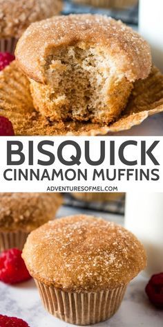 Bisquick Muffins, Bisquick Mix Recipe, Cinnamon Muffins Easy, Bisquick Biscuits, Muffin Recipes Cinnamon, Cinnamon Sugar Muffins, Homemade Blueberry Muffins, Morning Glory Muffins, Bisquick Recipes