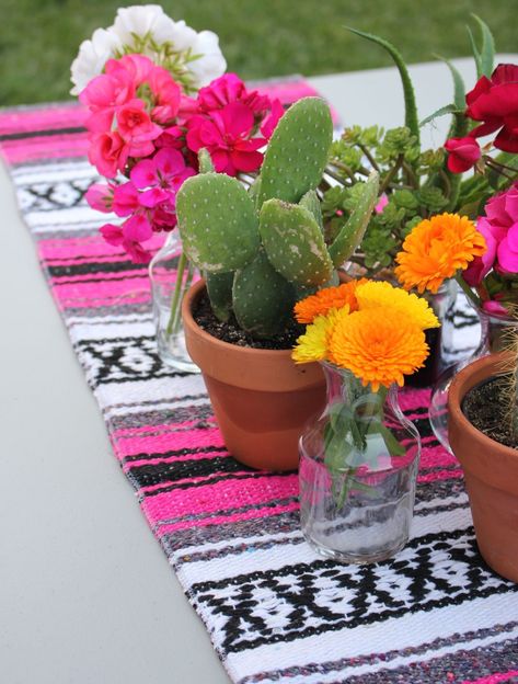 PRICES MAY VARY. Acrylic Blend Get ready for you next Fiesta party with these adorable Mexican table runners. In assorted colors you are sure to brighten up any room or table decor with these runners. Great for Cinco de Mayo, Fiesta, baby showers or engagement dinners just to name a few. Each runner is had woven in the same style of the popular Mexican blankets, with fringe on both ends. Combine multiple runners for longer banquet tables or fold for smaller intimate gatherings. Now you can bring Fiesta Baby Showers, Mexican Style Party, Mexican Graduation Party, Mexican Fiesta Party Decorations, Mexican Theme Party, Mexican Table Runner, Mexican Table, Engagement Dinner, Fiesta Birthday Party