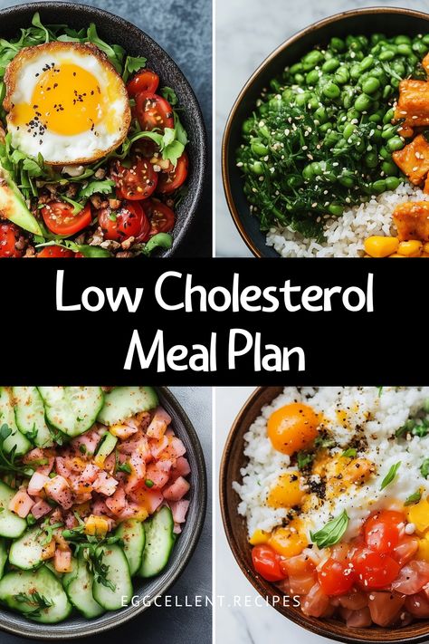 Maintaining a healthy heart starts with the food you eat. High cholesterol is a significant risk factor for cardiovascular diseases, and making smart dietary choices can help keep cholesterol levels in check. #Low Cholesterol Meal PlanNING #low cholesterol low sugar meal plan #low fat low cholesterol meal plan #1200 calorie meal plan low cholesterol #30 day low cholesterol meal plan #cholesterol and low saturated fat diet meal plan #low cholesterol high protein meal plan Diet Plan To Lower Cholesterol, Foods To Lower Cholesterol Recipes, Good Meals For High Cholesterol, How Lower Cholesterol, Low Fat Cholesterol Diet, Diet Plan For High Cholesterol, Cholesterol Lowering Diet Plan, Low Cholesterol Crock Pot Dinner Recipes, High Cholesterol Meal Prep