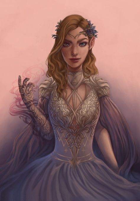 High Lady Feyre by dianulala Feyre Summer Court, Summer Court Dress, Charlie Bowater, Summer Court, Sarah Maas, Hanya Tattoo, Roses Book, Crown Of Midnight, Feyre And Rhysand