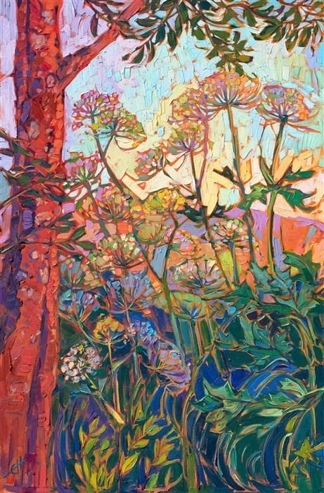 Oregon flowers, paintings of Queen Anne&amp;amp;amp;amp;amp;#39;s Lace in a contemporary impressionism style. Oregon Flowers, Erin Hanson, Flowers Paintings, Contemporary Impressionism, Impressionism Painting, Queen Anne, Pretty Art, Impressionism, Painting Inspiration