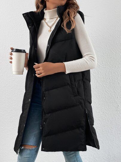 Long puffer outfit