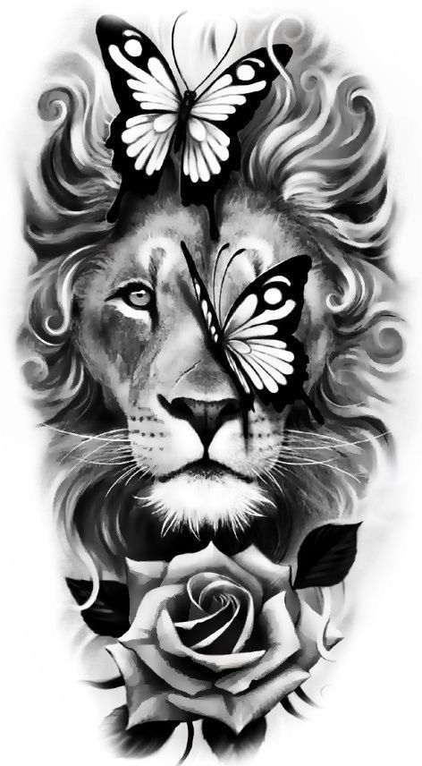 Female Lion Tattoo, Lion Art Tattoo, Cute Thigh Tattoos, Arm Sleeve Tattoos For Women, Lioness Tattoo, Lion Tattoo Sleeves, Half Sleeve Tattoos Drawings, Lion Head Tattoos, Cute Hand Tattoos