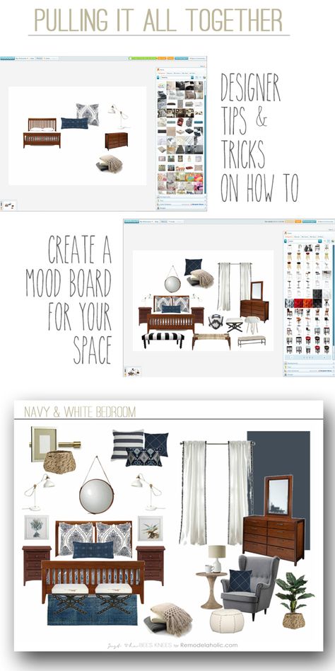 Hello everyone! I’m Sarah from Just The Bees Knees here to share another inspiring mood board with you! Last month I talked about my latest color crush and walked you through the process of creating a Create A Mood Board, Mood Board Interior, Interior Design Presentation, Interior Design Boards, Interior Design Business, Interior Design Mood Board, Design Board, Mood Board Design, Easy Home Decor