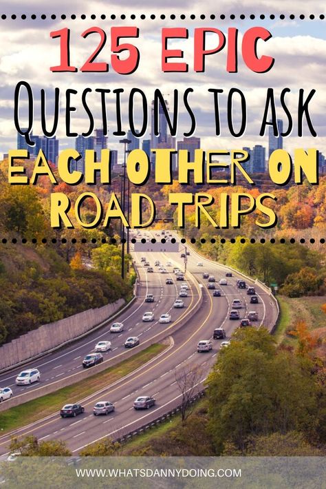 Roadtrip Questions Friends, Road Trip Activities For Adults, Fun Road Trip Questions, Road Trip Questions, Manifest Life, Trip Activities, Road Trip Activities, Travel Secrets, Road Trip Packing