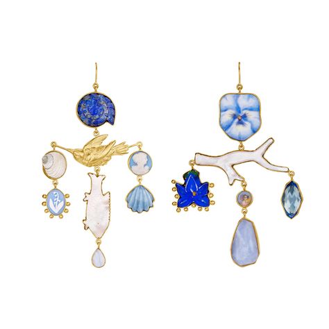 Grainne Morton Grainne Morton, Xmas 2024, Modern Jewellery, Blue Charm, Eclectic Modern, Modern Jewelry, Charm Earrings, Chanel, Blue