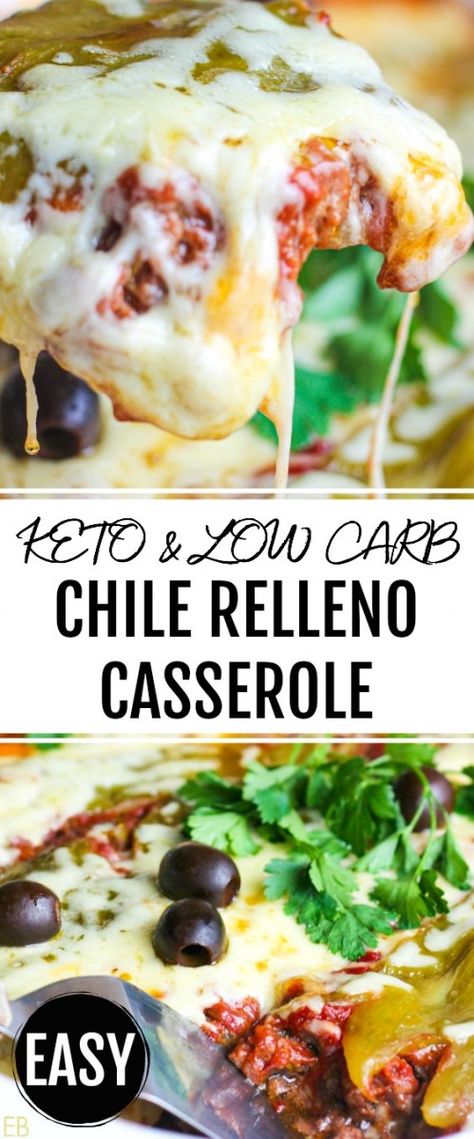 Relleno Casserole, Chile Relleno Casserole, Eat Beautiful, Low Carb Chili, Drink Party, Chile Relleno, Mexican Dinner, Low Carb Diets, Low Carb Paleo