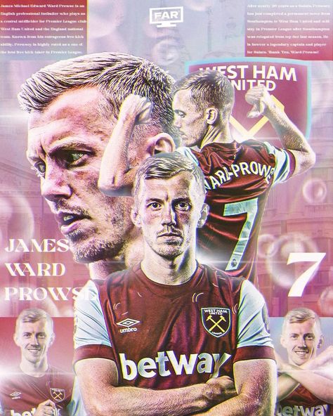 West Ham United Fc, England National Team, Monday Night Football, Sport Design, Free Kick, West Ham United, West Ham, Hammers, Sports Design