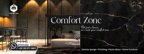 creative elegant facebook cover for interior designs company by Marklinica Cover Facebook, Banner Design Inspiration, Social Media Marketing Instagram, Facebook Design, Interior Design Firm, Interior Design Companies, Visiting Cards, Furniture Covers, Interior Design Firms