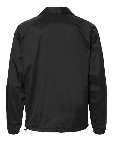 Coaches Jacket - BLACK - S | Burnside Coaches Jacket in Black Size Small | Polyester Coaches Jacket, Coach Jacket, Tshirt Outfits, Black Steel, Back To Black, Jacket Style, Long Sleeve Tshirt Men, Coaching, Navy Blue