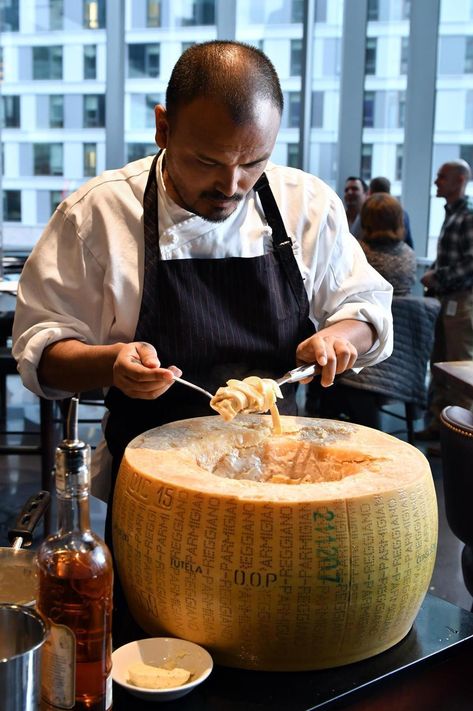 Parmesan Wheel, Restaurant Pasta, Cheese Wheel, Tuscan Kitchen, Executive Chef, Parmesan Cheese, Christmas 2024, Italian Restaurant, Kitchen In