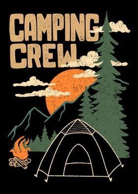 Camping illustration Vintage Camp Poster, Camp Typography, Camping Graphic Design, Vintage Camping Aesthetic, Camping Poster Design, Camp Poster Design, 90s Camp, Camp Poster, Camping Poster