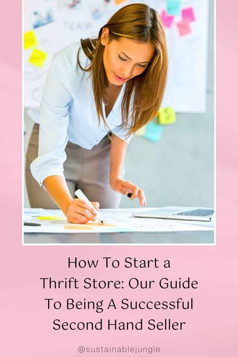 How To Start A Thrift Store: Our Guide To Being A Successful Second Hand Seller How To Start A Thrift Store Online, Second Hand Store Ideas, Making A Business Plan, Business Plan Example, Sustainable Shopping, Second Hand Stores, Circular Economy, Thrift Shopping, Online Thrift