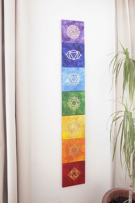 Chakra Paintings, Chakra Painting, Spiritual Paintings, Chakra Art, Easy Dress, Les Chakras, Yoga Art, Indian Art Paintings, Chakra Meditation