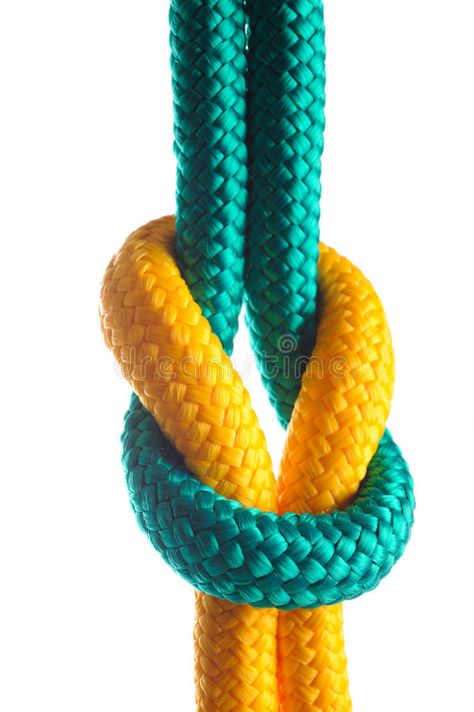 Rope with marine knot. On white background #Sponsored , #sponsored, #SPONSORED, #marine, #white, #knot, #Rope Knot Rope, Ux Ui, Rope Bracelet, Embroidered Friendship Bracelet, White Background, Knot, Photo Image, Stock Photos, White