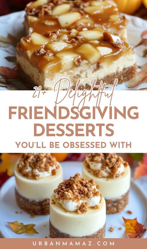 Looking for delightful Friendsgiving desserts you'll be obsessed with? Check out these 21+ mouthwatering Friendsgiving desserts we can't resist. Thanksgiving Decorative Desserts, Desserts That Wow, Thanksgiving Dessert Platter Ideas, Friends Giving Recipes, Friends Giving Dessert, Simple Thanksgiving Dessert Ideas, Friendsgiving Food Ideas Dessert, Non Traditional Thanksgiving Dessert, Thanksgiving Desserts Make Ahead