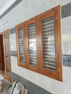 Wood windows design Teak Window Design, Teak Wood Window Design, Windows Ideas Indian, Wooden Window Colours Ideas, Sagon Wood Door Design, Indian House Window Design, Wood Windows Design, Wooden Window Grill Design, Modern Wooden Window Design