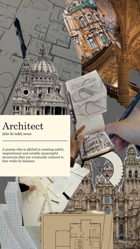 Architecture Future Architect Aesthetic, Architecture Career, Architecture Drawing Presentation, Architecture Blueprints, Interior Design Career, Architecture Life, Architecture Wallpaper, Interior Design Sketches, Architecture Student