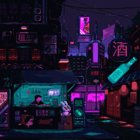 Cute Pixel Background Gif, Pixel City Gif, Pixel Art Background Aesthetic, Pixel Background Gif, Tokyo Pixel Art, 8 Bit Pixel Art Aesthetic, Futuristic Pixel Art, Edgerunner Cyberpunk, Lofi Pixel Art