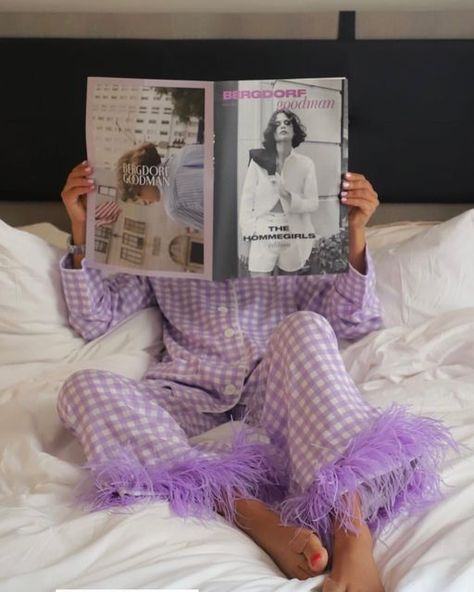 Feather Pajamas, Banana In Pyjamas, Pajamas Aesthetic, Luxury Pajamas, Luxury Loungewear, Fashion Design Collection, Best Pajamas, Evening Routine, Loungewear Luxury