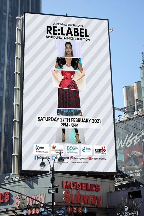 Outdoor Advertising Billboard, Mobile Shop Design, Graphic Design Mockup, Fashion Show Poster, Fashion Exhibition, Upcycling Fashion, Real Estate Marketing Design, Presentation Design Layout, Billboard Advertising