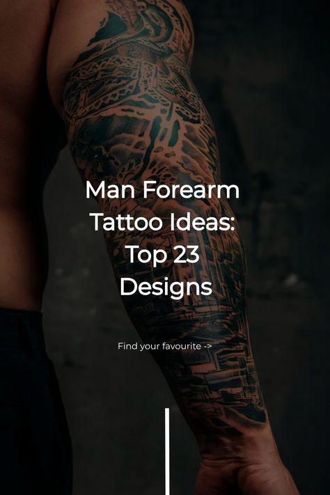 Man Forearm Tattoo Ideas: Top 23 Designs Lifestyle Tattoo Men, Creative Forearm Tattoos For Men, Shark Forearm Tattoo Men, Time Sleeve Tattoo For Men, Forearm And Wrist Tattoos, Horror Forearm Tattoo, Black And White Arm Tattoos, Arm Tattoo Men Forearm Sleeve Ideas, Men S Forearm Tattoo