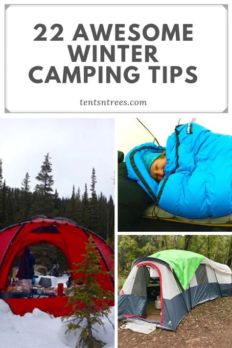 22 Winter Camping Tips | Great Tips & Hacks for Cold-Weather Camping Winter Camping Photography, Winter Camping Outfits, Zelt Camping, Camping Sleeping Pad, Tent Camping Hacks, Camping For Beginners, Camping Diy, Camping Hacks Diy, Camping List