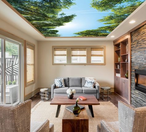 Ceiling design living room