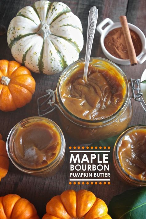 Maple Bourbon Pumpkin Butter - Shutterbean Maple Pumpkin Butter, Pie Pumpkins, Yogurt Granola, Maple Bourbon, Pickled Carrots, Sugar Pie, Flavored Butter, Pumpkin Butter, Jam And Jelly