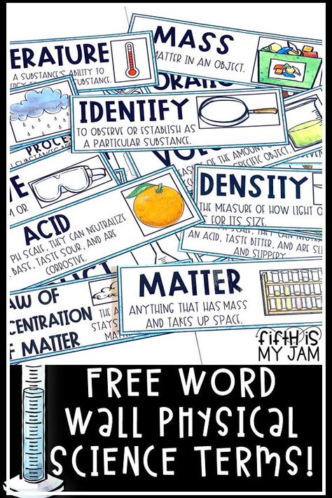 Using meaningful vocabulary strategies to keep students engaged is so important. In Science, using key terms repeatedly and "how" it is done helps students to retain very pertinent information from year to year. Read more now and grab your own FREE set of vocab cards here! #ScienceVocabulary #ClassroomOrganization #UpperElementary #WordWall #Teacher #ITeach #ScienceTeacher Science Bulliten Boards Ideas, Classroom Displays Science, Science Word Wall Middle School, 5th Grade Science Bulletin Boards, Elementary Science Classroom Decor, 5th Grade Science Classroom Setup, Middle School Classroom Decorating Ideas Science, Science Vocabulary Wall, Science Bulletin Boards Elementary