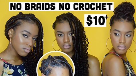 No Braids, No Crochet, No Tension Faux Locs + Crochet Rubber Band Method Option [Video] - https://blackhairinformation.com/video-gallery/no-braids-no-crochet-no-tension-faux-locs-crochet-rubber-band-method-option-video/ No Tension Protective Styles, Crochet Rubber Band Method, Black Hairstyles Crochet, Individual Crochet Braids, Rubber Band Box Braids, Rubber Band Method, Onyx Hair, Man Braids, Faux Locs Styles