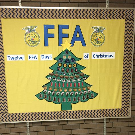 Ffa Christmas Party Ideas, Ffa Booth Ideas, Ffa Themes For The Year, Ag Bulletin Boards, Ffa Scrapbook Ideas Layout, Ffa Week Dress Up Days, Ffa Classroom Ideas, Ffa Board Ideas, Ffa Bulletin Boards Ideas High Schools