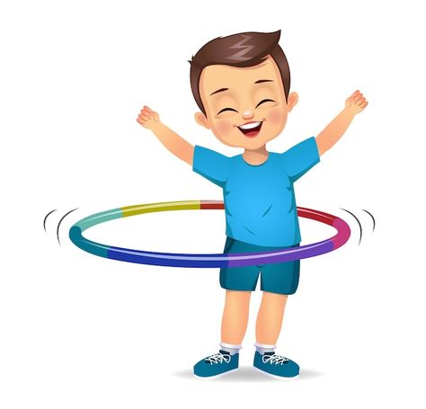 Vector cute boy kid playing with hula ho... | Premium Vector #Freepik #vector #boy-playing #playing #hula-hoop #cartoon-boy Sinulog Festival, Sports Day, Hula Hoop, Art Drawings For Kids, Paint Designs, Classroom Decor, Kids Boys, Kids Playing, Premium Vector