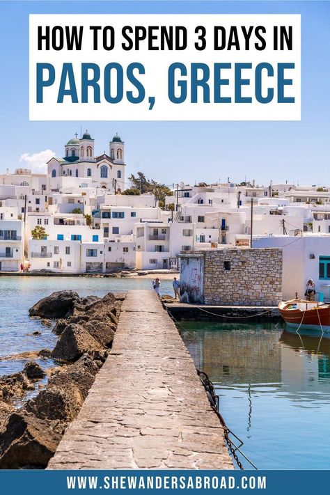 Get the most out of spending 3 days in Paros. This 3 day Paros itinerary includes all the best things to do on the island & many practical planning tips. | Paros Greece travel guide | Paros Greece travel tips | What to do on Paros Greece aesthetic | Paros Greece itinerary | Things to do in Paros Greece beaches | Paros Greece photography | Greek summer | Paros Greece Naousa | Paros Greece restaurants | Paros island Greece | Best Greek islands | Paros Greece Instagram spots Greek Islands Paros, Paros Greece Travel Guide, What To Do In Paros Greece, Things To Do In Paros Greece, Naousa Paros Greece, Paros Greece Itinerary, Paros Greece Aesthetic, Paros Beaches, Greece Beaches