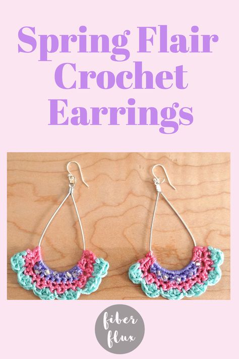 crochet earrings Scissors Jewelry, Easy Gift Idea, Colorful Embroidery, Jewelry Pliers, Cross Stitch Needles, Pretty Beads, Pretty Patterns, Tapestry Needle, Slip Stitch