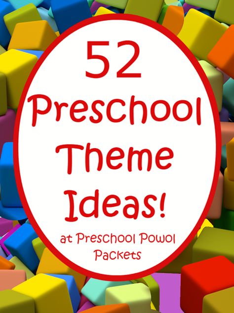 52 Preschool Themes (& FREE 2016-2017 Preschool Theme Calendar!) | Preschool Powol Packets Preschool Calendar Craft, Prek Themes For The Year, Kindergarten Weekly Themes, Themes For Preschool Weekly, Weekly Themes For Preschool, Daycare Themes Weekly, Preschool Themes Weekly, Preschool Theme Ideas, Preschool Calendar