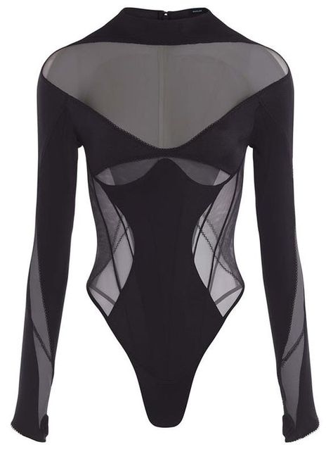 Spring Summer 2024 Mugler Fashion, Off Shoulder Fashion, Mesh Bodysuit, Online Clothing Boutiques, Bodysuit Lingerie, Spring Summer 2024, Mens Accessories Fashion, Catsuit, Tops For Leggings