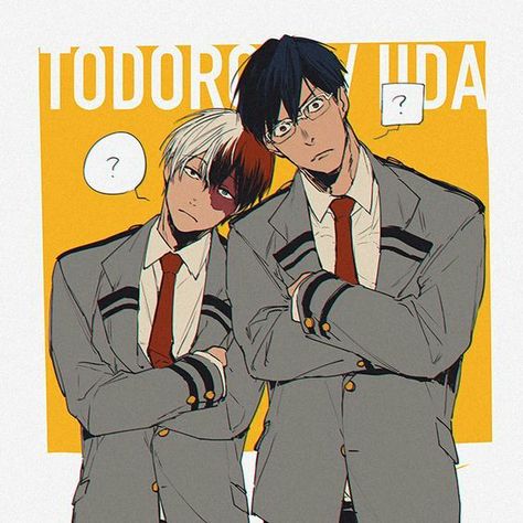 Todoroki And Iida, Todoiida Fanart, Tenya X Todoroki, Iida X Todoroki, Tenya Iida, Boku No Academia, Todoroki Shouto, My Hero Academia Memes, Buko No Hero Academia