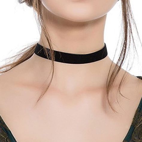 PRICES MAY VARY. 15mm wide black choker made of the soft slightly stretchy velvet material with even stronger soldered chain. Adjustable with the lobster claw clasp and extender closure, and fits most' choker (12.2'' long leather + a 2.7'' silver-plated extender). Simple collar Victorian jewelry is stronger, durable, and long lasting making it a perfect black choker necklaces for women. This velvet choker necklace can be worn in a variety of ways, can wear a necklace, or a few different necklace Punk Choker, Black Velvet Choker Necklace, Velvet Choker Necklaces, Black Velvet Choker, Necklace Gothic, Leather Choker Necklace, Velvet Collar, Black Choker Necklace, Velvet Choker