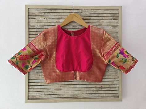 Pink brocade blouse with a Rajasthani cut pattern Pink Brocade Blouse, Pink Brocade, Brocade Blouse, Brocade Blouses, Pink Blouse, Women Clothing Boutique, Boutique Clothing, Boutique, Clothes For Women