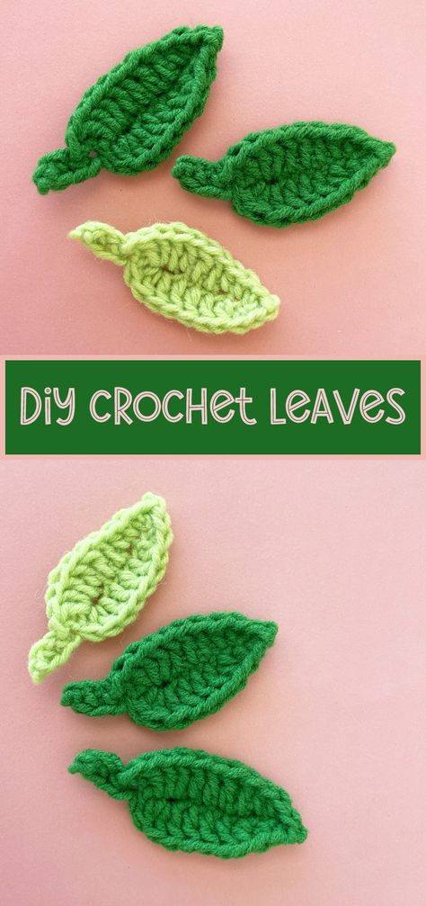 Small Leaf Crochet Pattern Tiny Leaf Crochet Pattern, Crochet Sunflower Leaves Free Pattern, Crochet Tiny Leaf Free Pattern, Crochet Tiny Leaves, Tiny Crochet Leaf, Small Daisy Crochet Pattern, Crochet Strawberry Leaves Free Pattern, Flat Strawberry Crochet Pattern, Leave Crochet Pattern