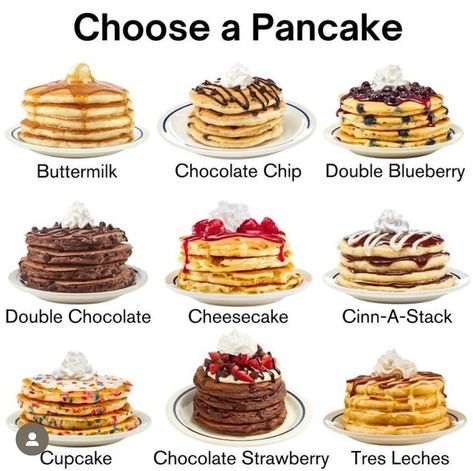 Pancakes With Toppings, Pretty Breakfast Ideas, 70s Breakfast, Pancake Buffet, Pancake Flavors, Pancake Business, Deep Fried Pancakes, Flavorful Pancakes, Pancakes Breakfast Ideas