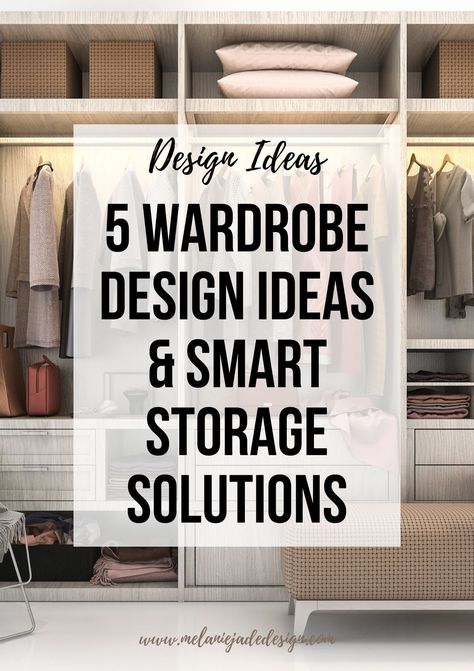 Clever Walk In Wardrobe Ideas, Functional Wardrobe Design, Wardrobe Design Organization, Wardrobe Internal Storage Ideas, Wodrob Organization Idea, Storage For Clothes Bedroom, Ideas For Wardrobe Storage, Internal Wardrobe Design For Women, Practical Wardrobe Design