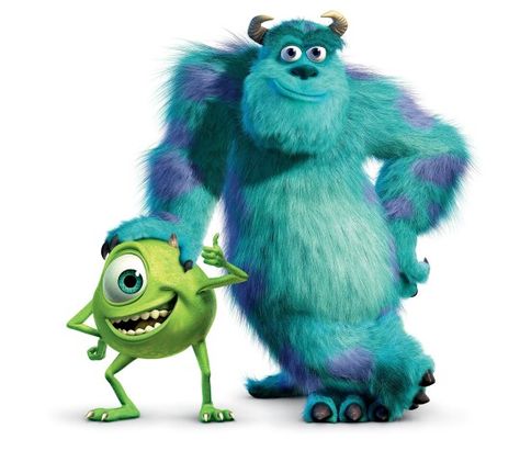 Monsters inc. Monsters Inc Characters, Sully Monsters Inc, Monsters Inc Boo, Mike From Monsters Inc, Mike And Sully, Mike And Sulley, Monster Inc Birthday, Monster Pictures, Disney Monsters