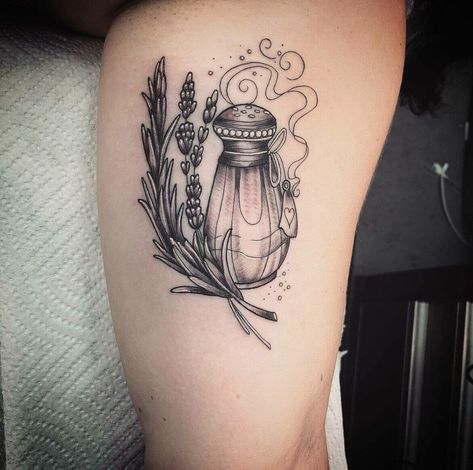 Practical Magic Tattoo, Rosemary Tattoo, Tattoo Ideas Tumblr, Magic Tattoos, Magic Tattoo Ideas, Plant Lavender, Cactus Tattoos, Artsy Tattoos, Autumn Tattoo