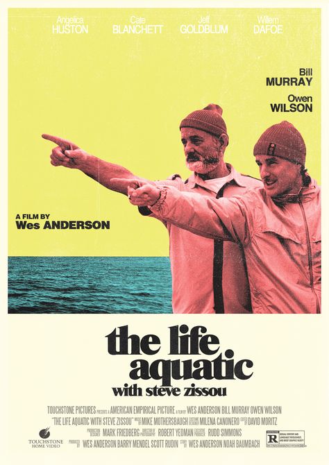 The Life Aquatic with Steve Zissou (2004) [2480 x 3508] by Arthur Viera Wes Anderson Movies Posters, Wes Anderson Poster, Wes Anderson Movie, Life Aquatic With Steve Zissou, The Life Aquatic, Posters Decor, Steve Zissou, Wes Anderson Movies, My Favorite Movies